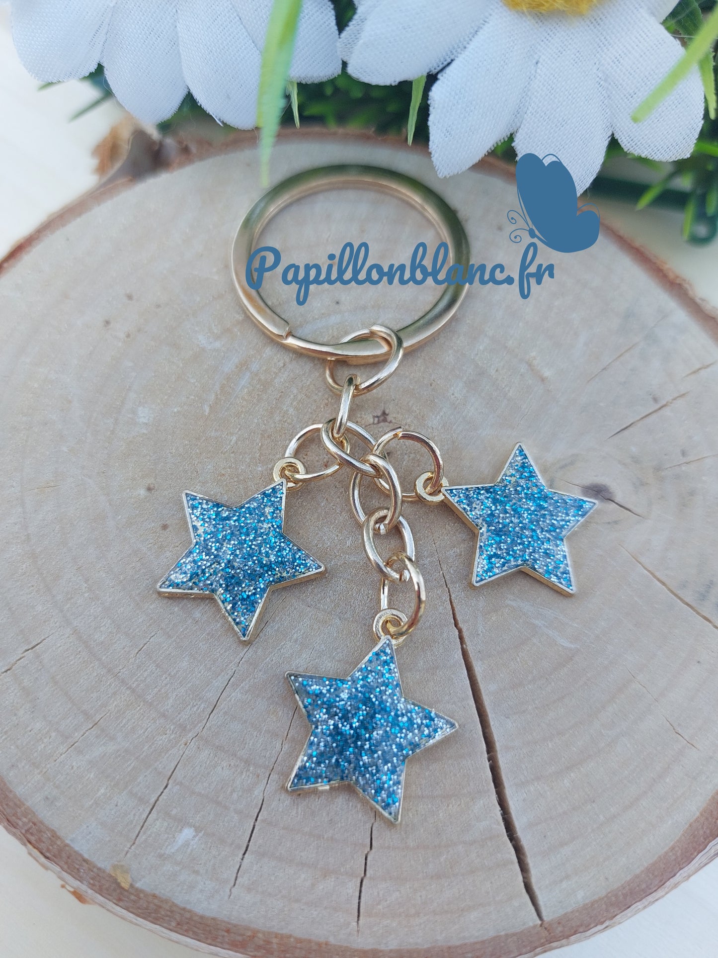 Porte clefs Etoiles colorées