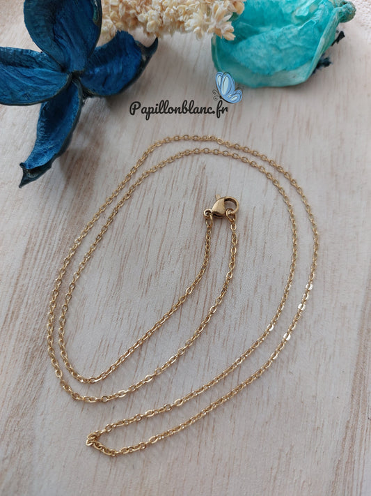 Chaine Collier dorée 50 cm