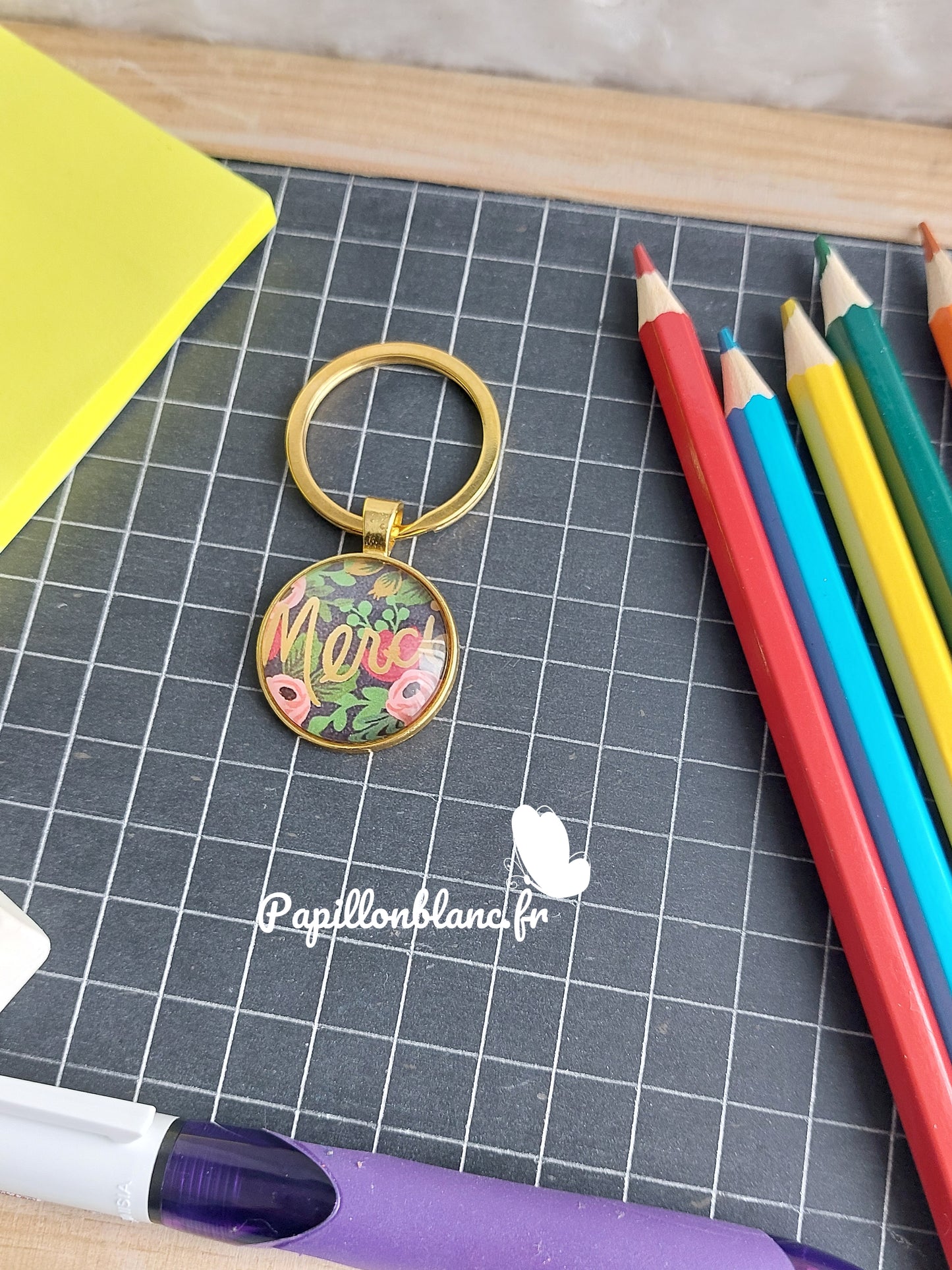 Porte clefs MERCI Ecole