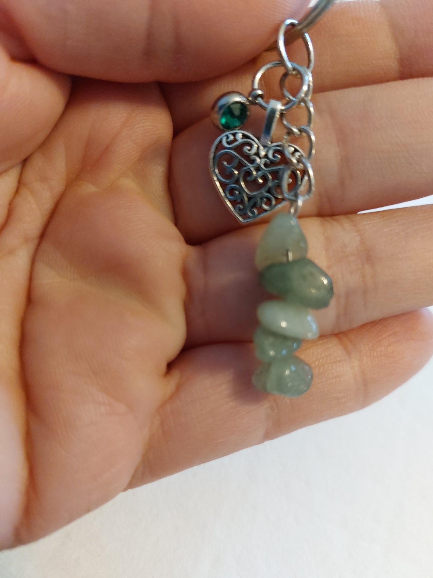 Porte clefs pierres naturelles