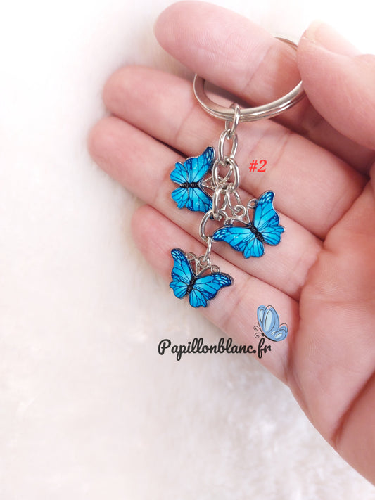 Porte clefs Trio de Papillons