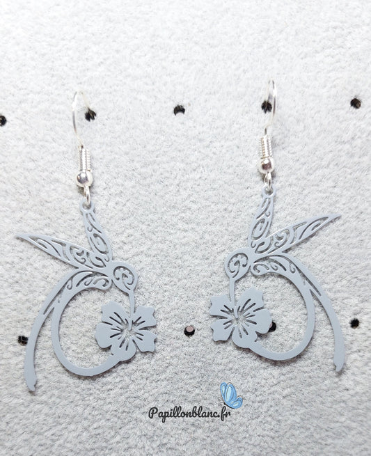 Boucle d'oreilles Colibri laiton