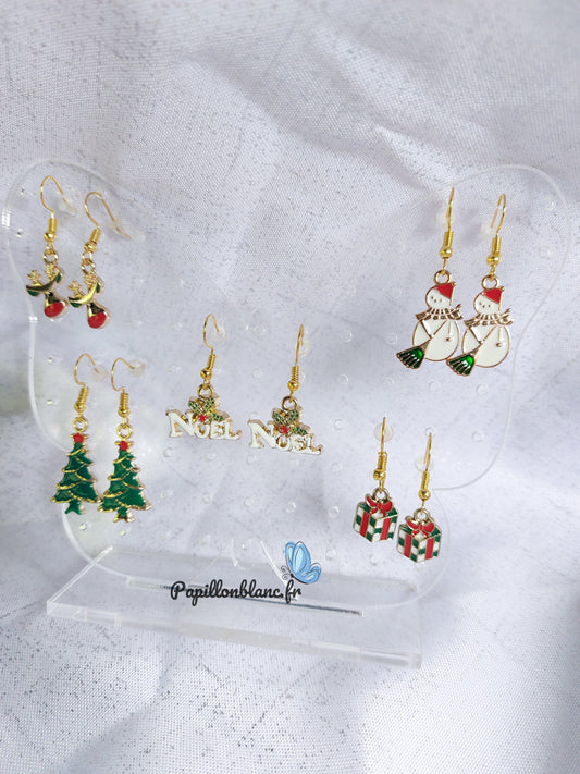 Boucle d'oreilles Noël