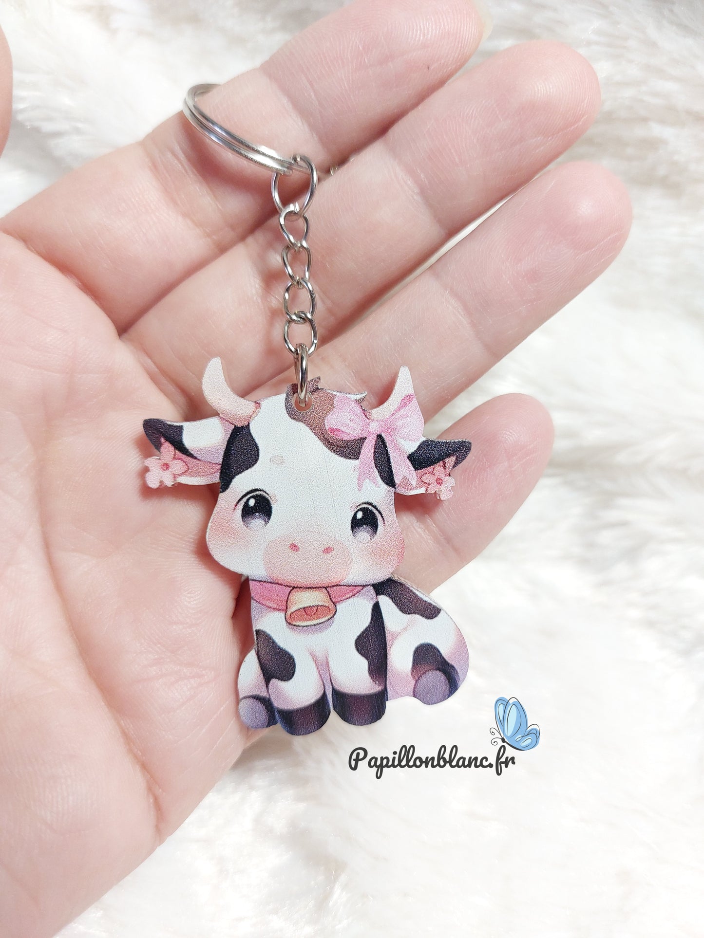 Porte clefs Vache Kawaï