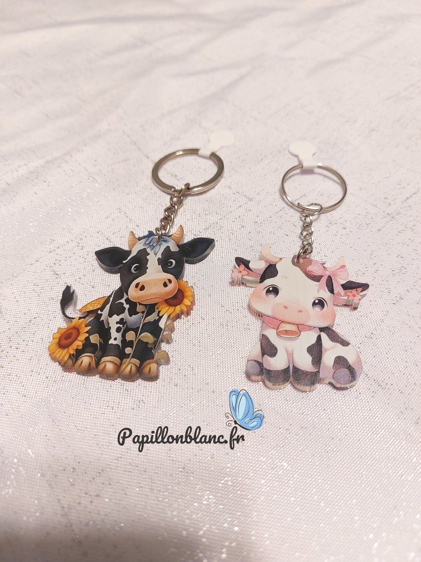 Porte clefs Vache Kawaï