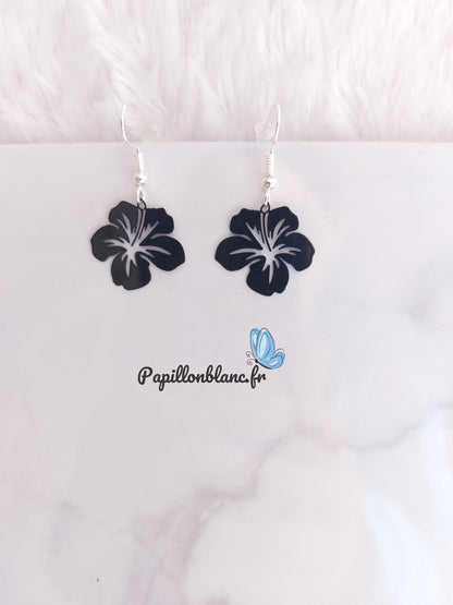 Boucles d'Oreilles Hibiscus