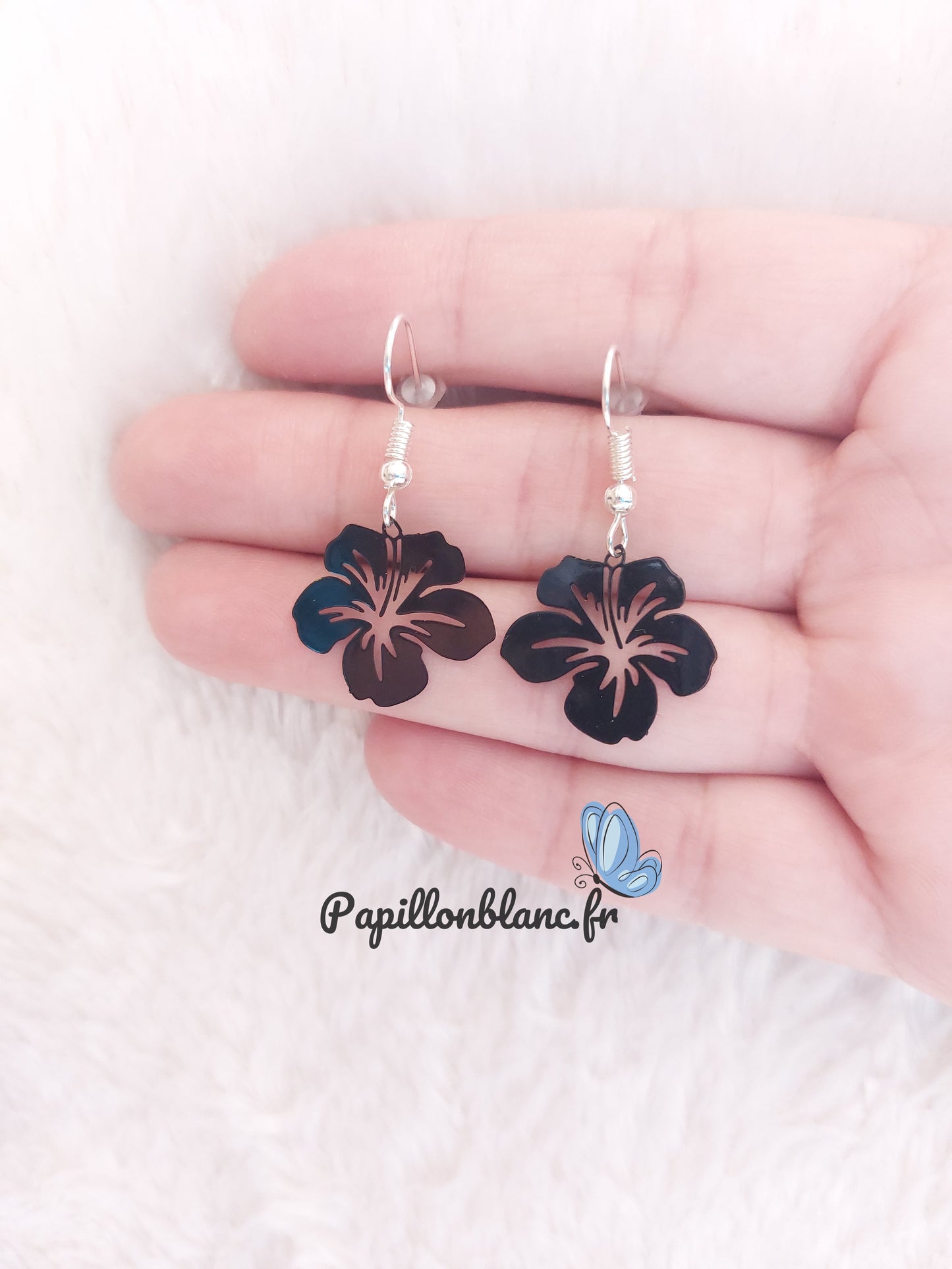 Boucles d'Oreilles Hibiscus
