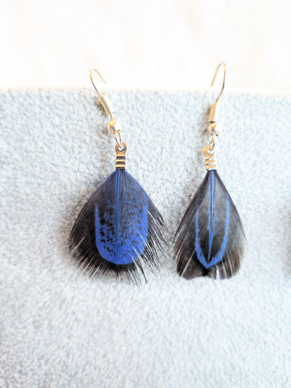 Boucle d'oreilles plumes