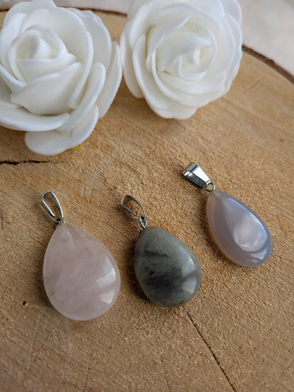 Pendentif Goutte minérale